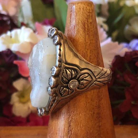 Silpada Sterling Druzy CZ Beauty in the Rough Ring - Picture 13 of 13